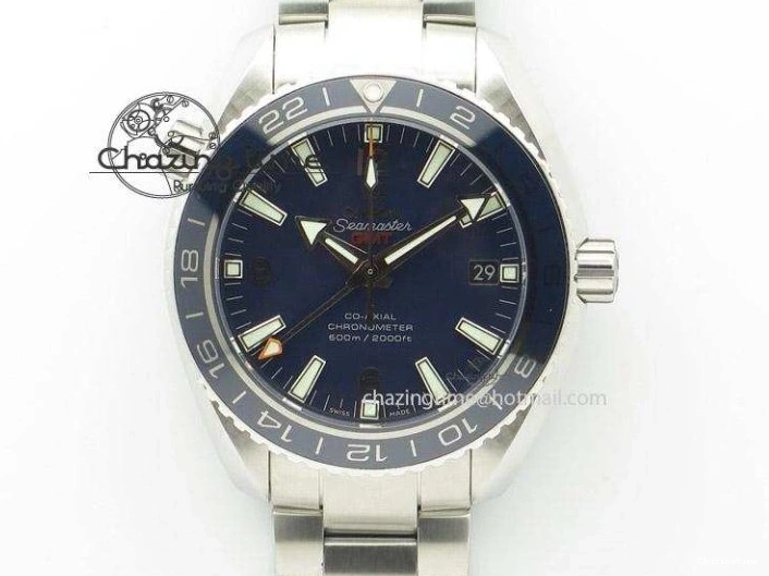 0410 Elegant Globemaster Master Chronometer SS V6F Best Edition Black Dial On Black Leather Strap A 8268